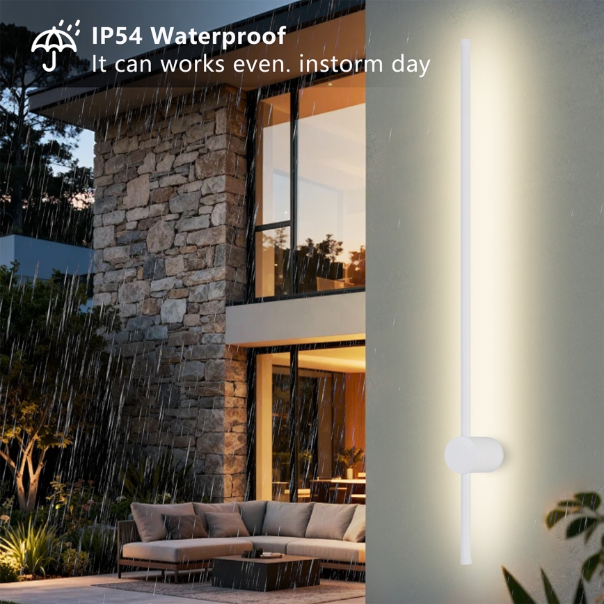 Brilagi - LED välisseinavalgusti AURA LED/20W/230V 3000K IP54 97 cm valge CRI 90