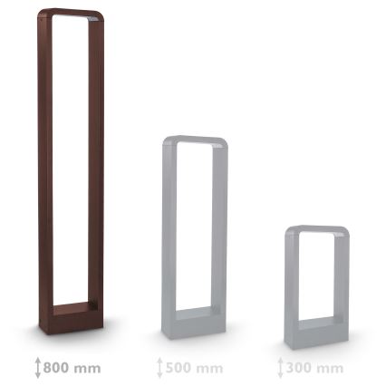 Brilagi - BARI LED välisvalgusti, 7 W, 230 V, 3000/4000/6000 K, pruun, IP54, 80 cm