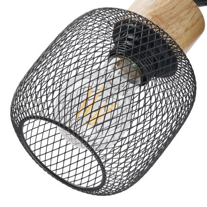 Brilagi - BASKLITE suunavalgusti 3xE27/15W/230V kummipuit/must