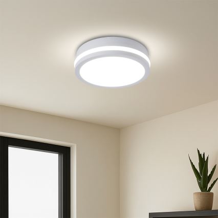 Brilagi - BENE LED-välislaelamp liikumisanduriga, 18W/230V, läbimõõt 21,5 cm, valge, IP54