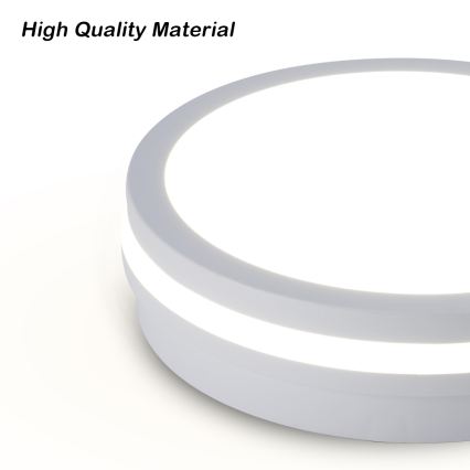 Brilagi - BENE LED-välislaelamp liikumisanduriga, 18W/230V, läbimõõt 21,5 cm, valge, IP54