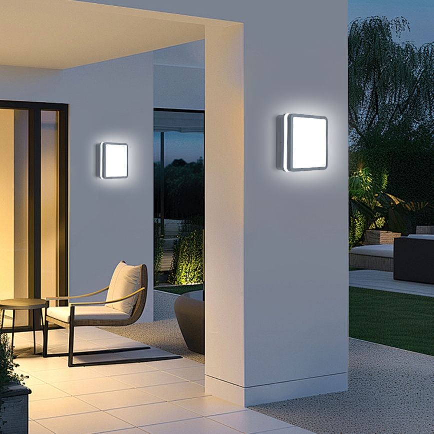 Brilagi - LED välisvalgusti liikumisanduriga BENE LED/24W/230V 26x26 cm antratsiit IP54