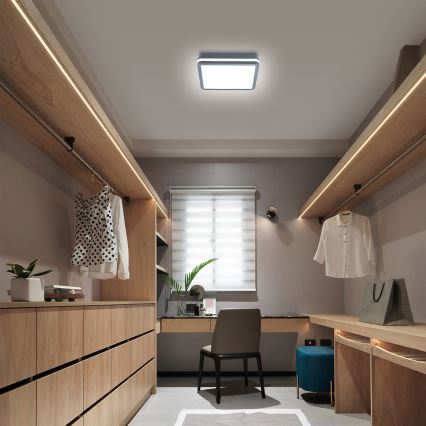 Brilagi - LED välisvalgusti liikumisanduriga BENE LED/24W/230V 26x26 cm antratsiit IP54