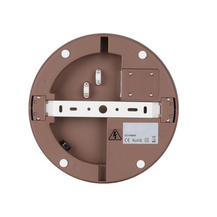 Brilagi - LED välisvalgusti BENE liikumisanduriga LED/24W/230V läbimõõduga 26 cm pruun IP54