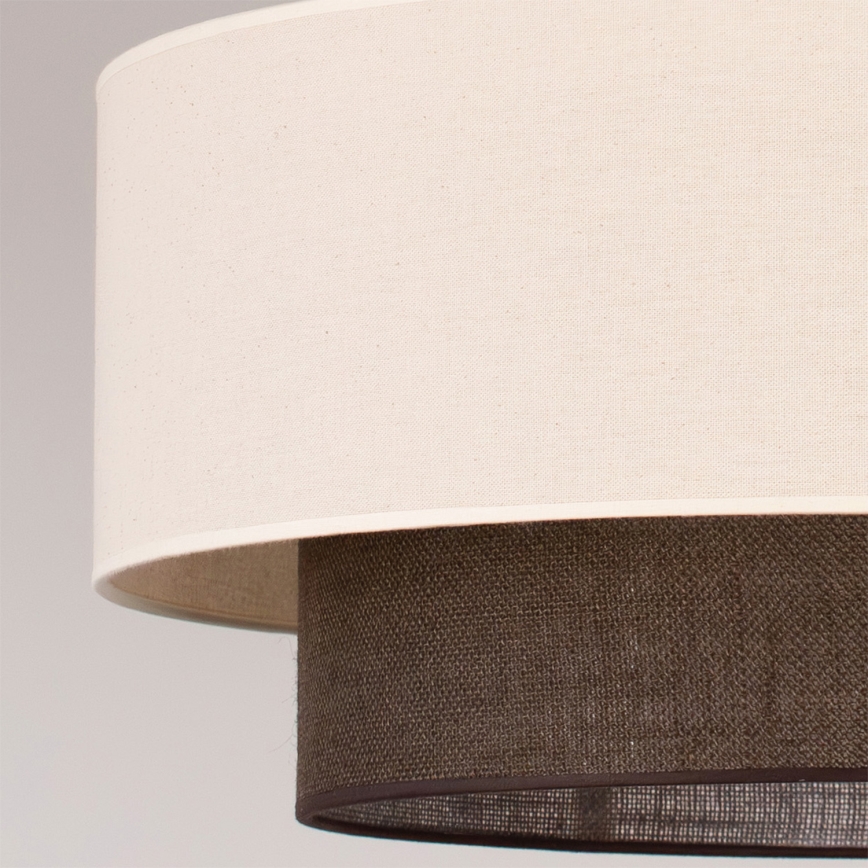 Brilagi - BOHO-stiilis LED-lühter traadil 3xE27/15W/230V Ø 60 cm kreemjas/pruun