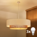 Brilagi - BOHO STYLE LED-lühter riputuskaabliga 3xE27/15W/230V, läbimõõt 80 cm