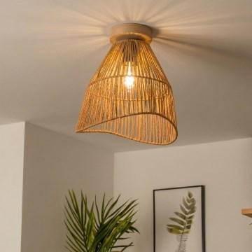 Brilagi - CERIA BOHO LED pinnapealne laelamp 1xE27/40W/230V, läbimõõt 30 cm, pruun/tamm