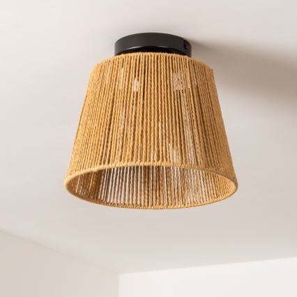 Brilagi - CERIA BOHO LED-pinnapealne lühter 1xE27/40W/230V, läbimõõt 28 cm, pruun