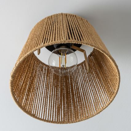 Brilagi - CERIA BOHO LED-pinnapealne lühter 1xE27/40W/230V, läbimõõt 28 cm, pruun