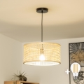 Brilagi - CERIA BOHO LED-rippvalgusti juhtmega 1xE27/40W/230V Ø 25 cm, bambusest