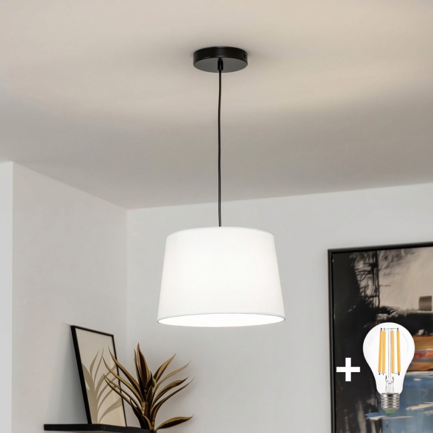 Brilagi - CERIA LED-rippvalgusti juhtmel 1xE27/40W/230V, läbimõõt 30 cm, valge