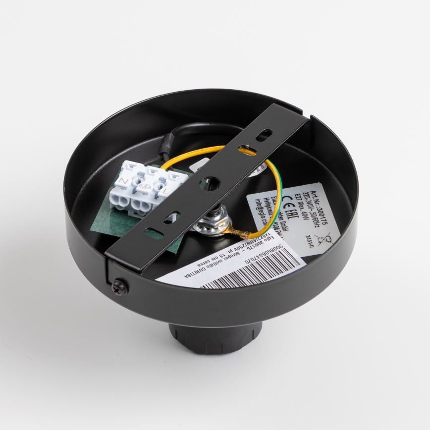 Brilagi - CERIA WIRE LED pinnapealne laelamp 1xE27/40W/230V, Ø 26 cm, must