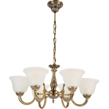Brilagi - CLASSIC ketiga riputatav kroonlühter 6xE14/10W/230V messing