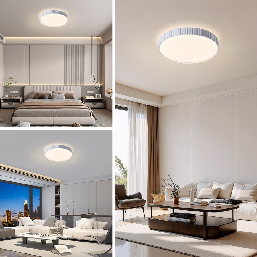 Brilagi - hämardatav LED-laelamp CORVO LED/54W/230V 3000-6000K valge läbimõõt 40 cm + kaugjuhtimispult