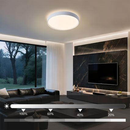 Brilagi - hämardatav LED-laelamp CORVO LED/54W/230V 3000-6000K valge läbimõõt 40 cm + kaugjuhtimispult