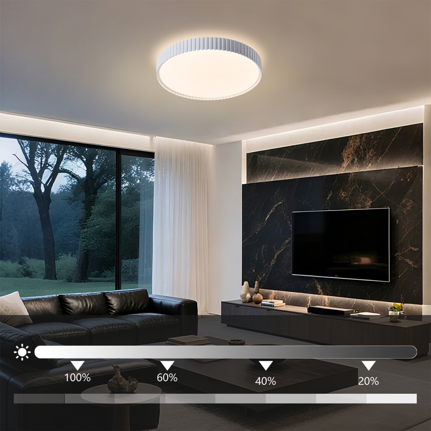 Brilagi - hämardatav LED-laelamp CORVO LED/54W/230V 3000-6000K valge läbimõõt 40 cm + kaugjuhtimispult