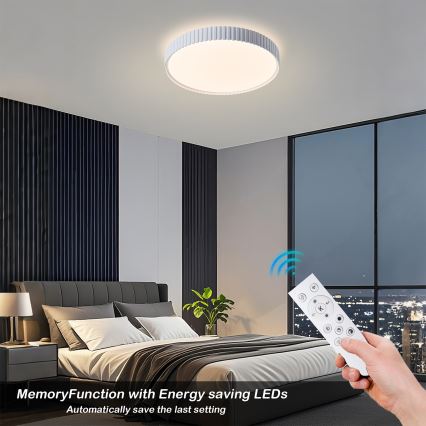 Brilagi - hämardatav LED-laelamp CORVO LED/54W/230V 3000-6000K valge läbimõõt 40 cm + kaugjuhtimispult