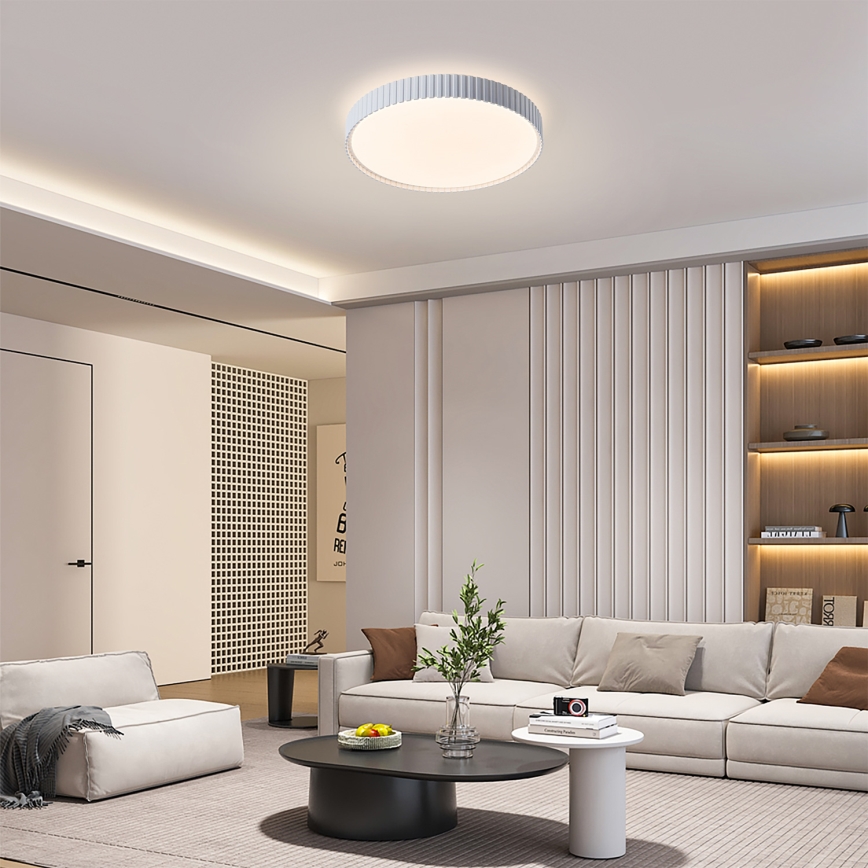 Brilagi - hämardatav LED-laelamp CORVO LED/54W/230V 3000-6000K valge läbimõõt 40 cm + kaugjuhtimispult