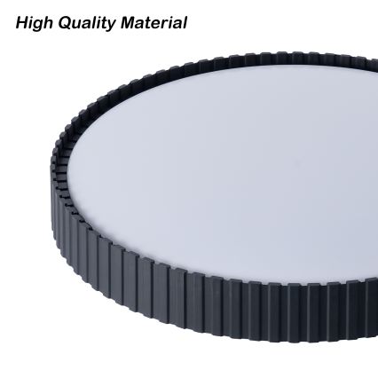 Brilagi - hämardatav LED-laelamp CORVO LED/54W/230V 3000-6000K must, läbimõõt 40 cm + kaugjuhtimispult