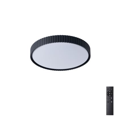 Brilagi - hämardatav LED-laelamp CORVO LED/54W/230V 3000-6000K must, läbimõõt 40 cm + kaugjuhtimispult