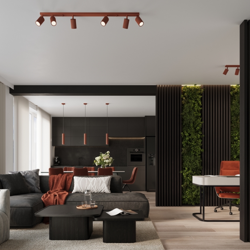 Brilagi - CRESTO kaabliga ripatslaelamp 1xGU10/10W/230V punane