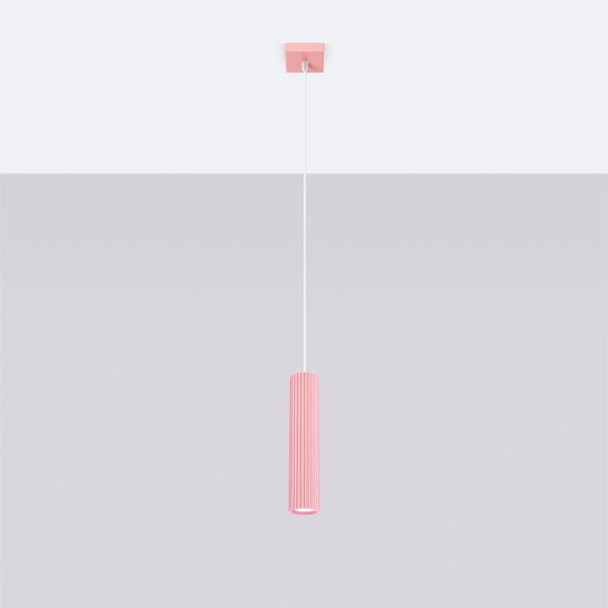 Brilagi - CRESTO ripplamp kaabliga 1xGU10/10W/230V roosa