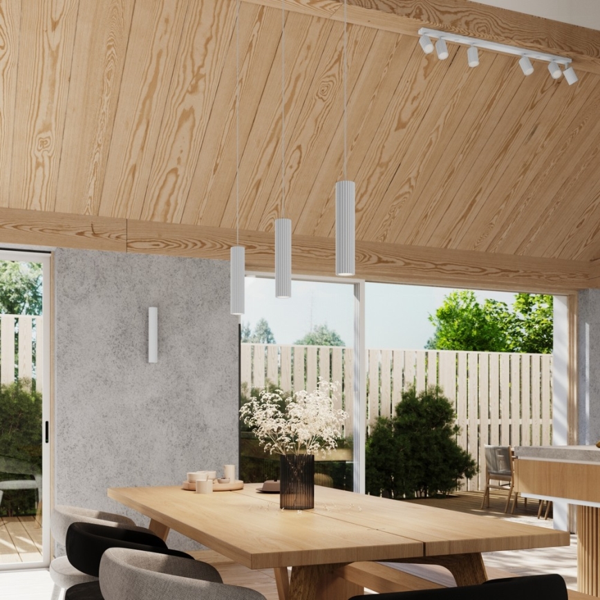 Brilagi - CRESTO ripplamp kaabliga 3xGU10/10W/230V valge