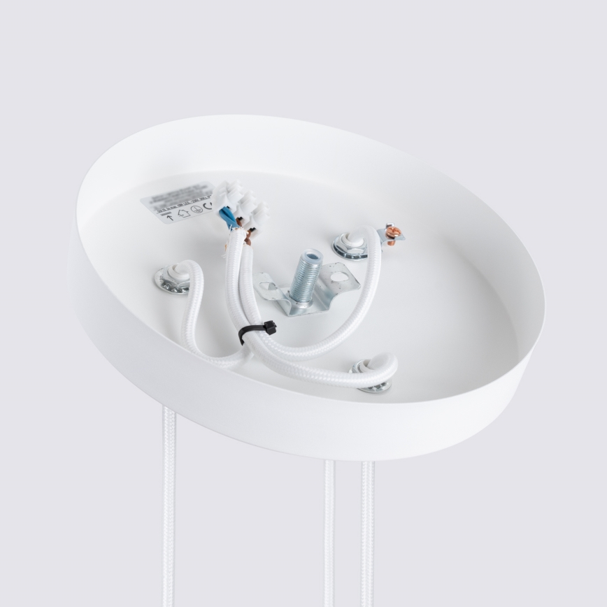 Brilagi - CRESTO ripplamp kaabliga 3xGU10/10W/230V valge