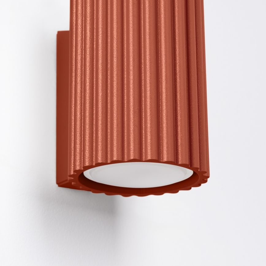 Brilagi - CRESTO seinavalgusti 1xGU10/10W/230V 10 cm punane