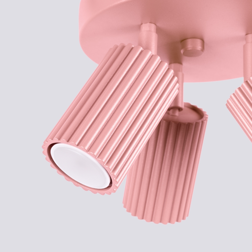 Brilagi - CRESTO suunavalgusti 3xGU10/10W/230V roosa