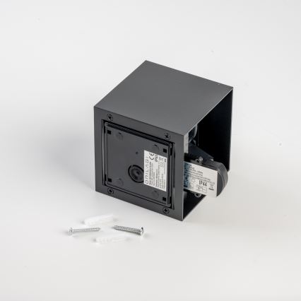 BRILAGI - CUBE LED välisseinavalgusti 6W/230V liikumisanduriga, must, IP65