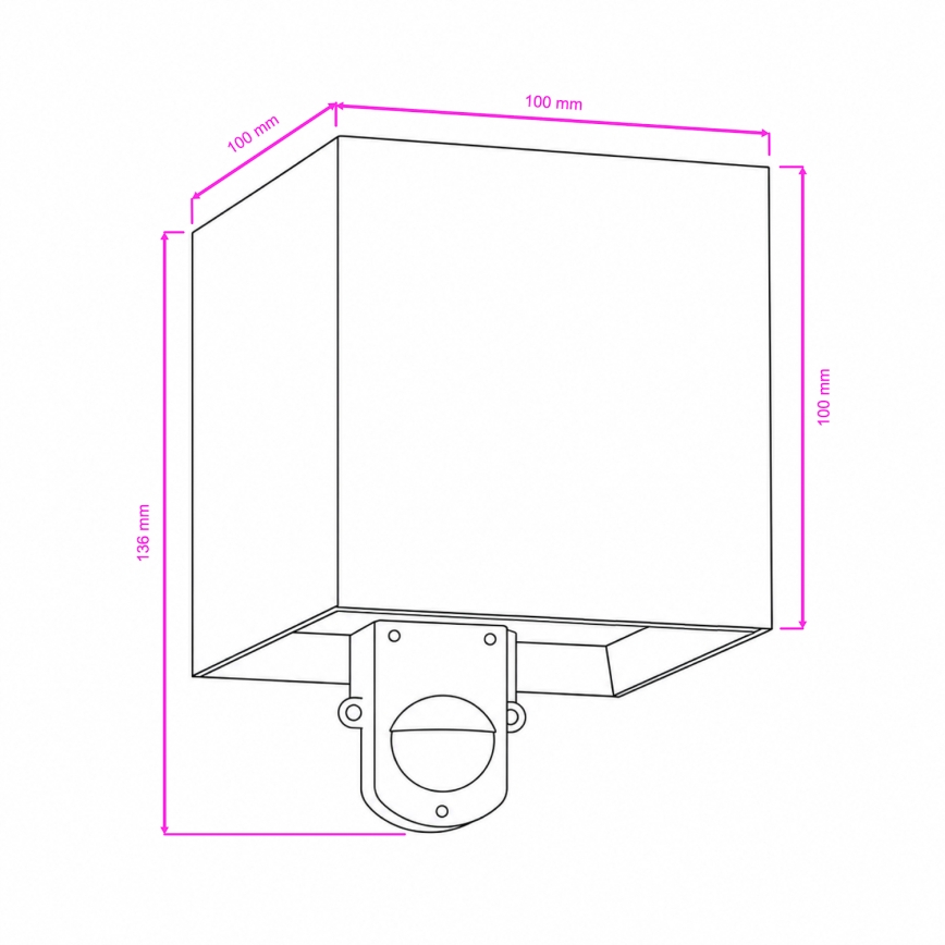 BRILAGI - CUBE LED välisseinavalgusti liikumisanduriga LED/6W/230V pruun IP65
