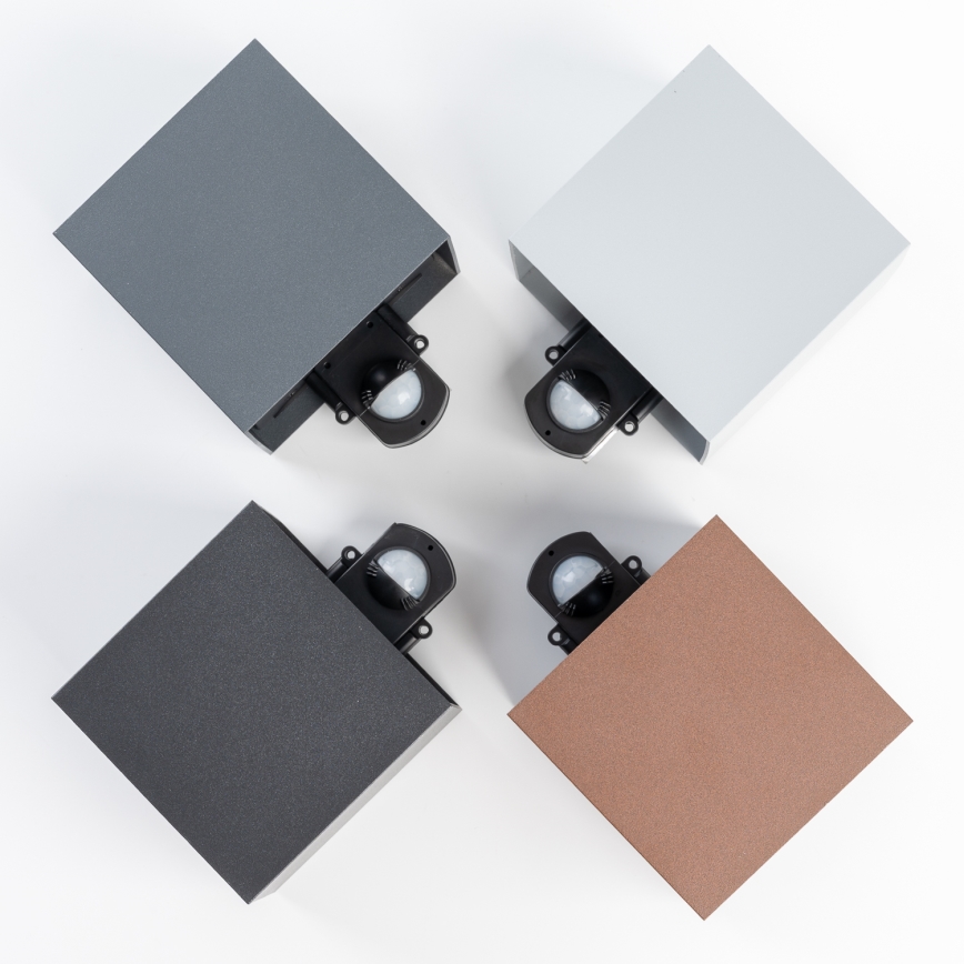 BRILAGI - CUBE LED välisseinavalgusti liikumisanduriga LED/6W/230V pruun IP65