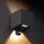 Brilagi - CUBE LED välistingimuste seinavalgusti anduriga, 6W/230V, must, IP65