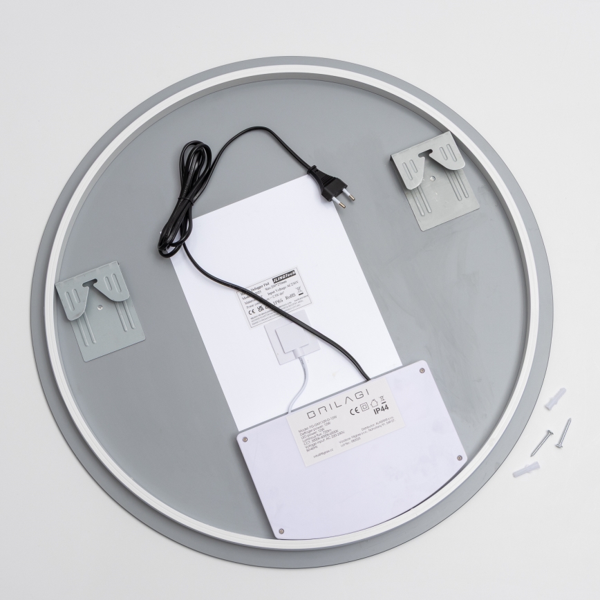 Brilagi - LED-vannitoa soojendusega peegel DEMI ECO LED/12W/230V läbimõõt 60 cm IP44 CRI 90 hämardatav + CCT