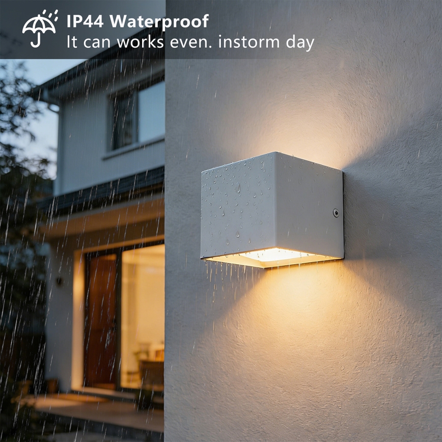 Brilagi - DONNANI LED välisseinavalgusti, 5 W, 230 V, 10 cm, valge, IP44