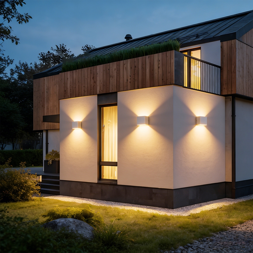 Brilagi - DONNANI LED välisseinavalgusti, 5 W, 230 V, 10 cm, valge, IP44