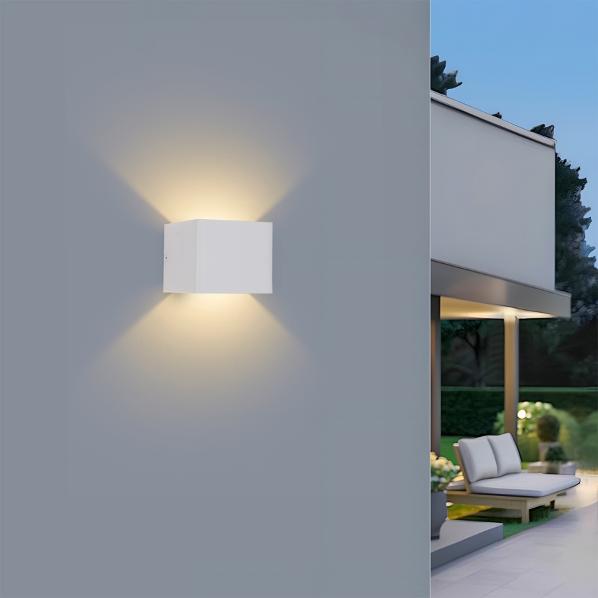 Brilagi - DONNANI LED välisseinavalgusti, 5 W, 230 V, 10 cm, valge, IP44