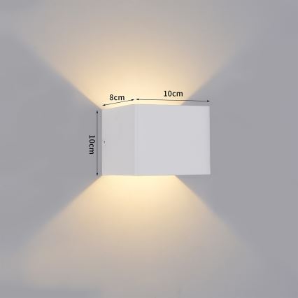 Brilagi - DONNANI LED välisseinavalgusti, 5 W, 230 V, 10 cm, valge, IP44
