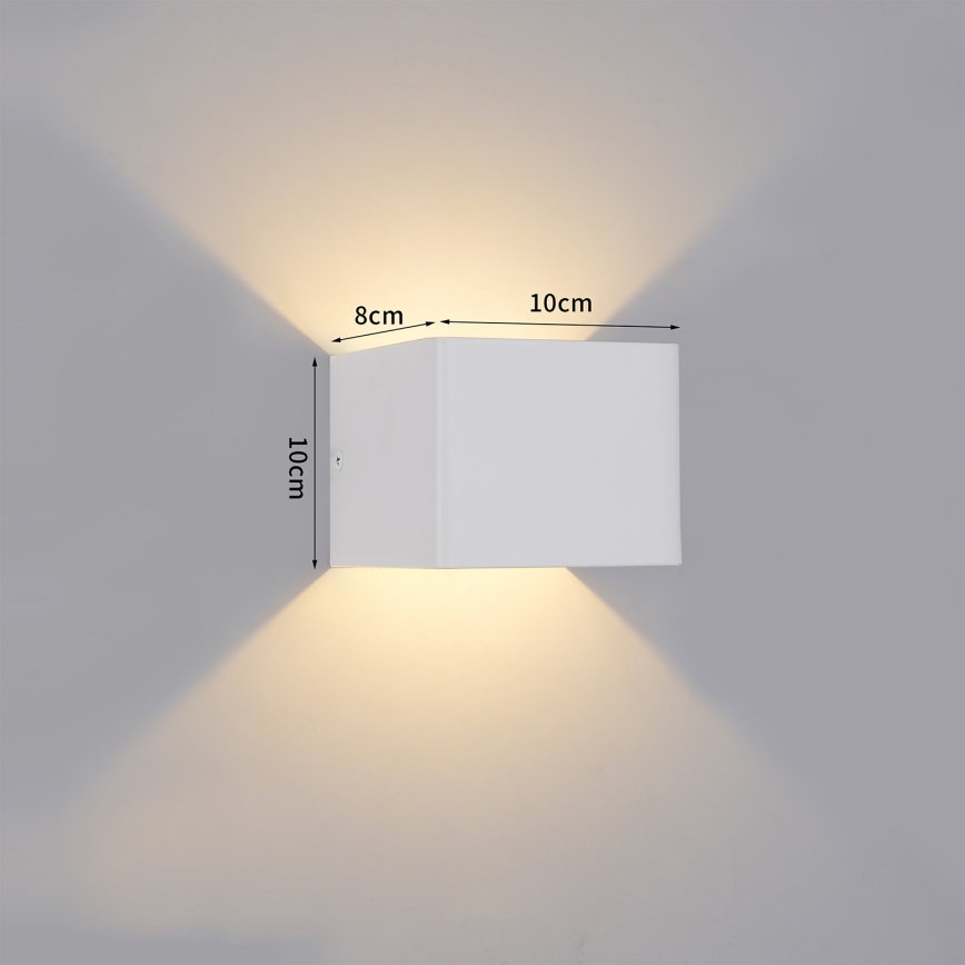Brilagi - DONNANI LED välisseinavalgusti, 5 W, 230 V, 10 cm, valge, IP44