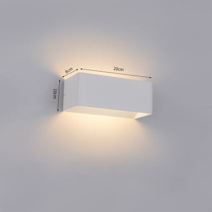 Brilagi - DONNANI LED-välisseinavalgusti/7W/230V, 20 cm, valge, IP44