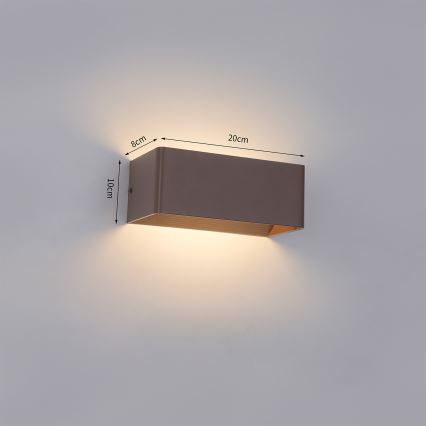 Brilagi - DONNANI välisseinavalgusti LED/7W/230V pruun IP44