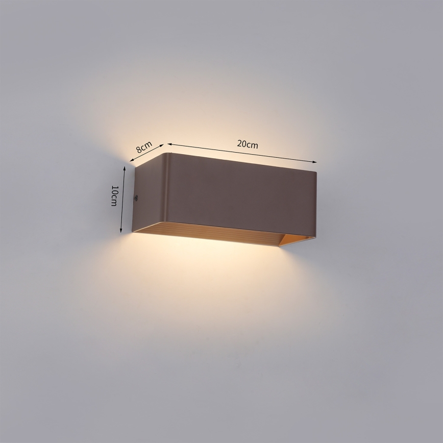 Brilagi - DONNANI välisseinavalgusti LED/7W/230V pruun IP44