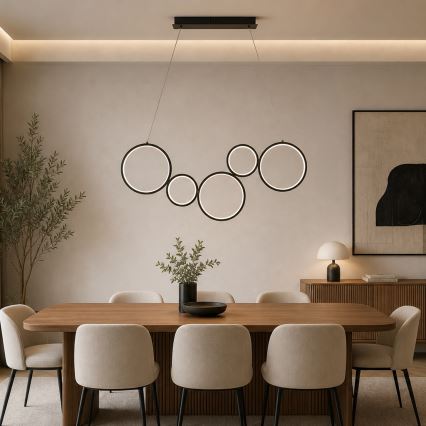 BRILAGI - ECHO LED-lühter riputuskaabliga LED/60W/230V 4000K 100 cm must