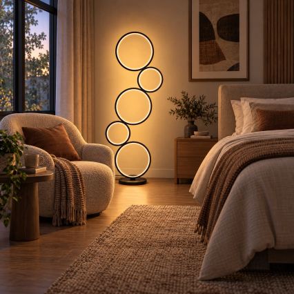 BRILAGI - ECHO LED põrandalamp, 36 W, 230 V, 4000 K, 110 cm, must