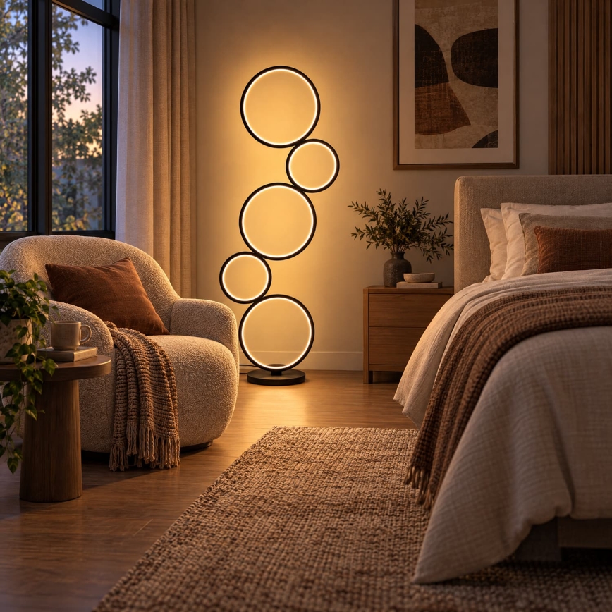 BRILAGI - ECHO LED põrandalamp, 36 W, 230 V, 4000 K, 110 cm, must