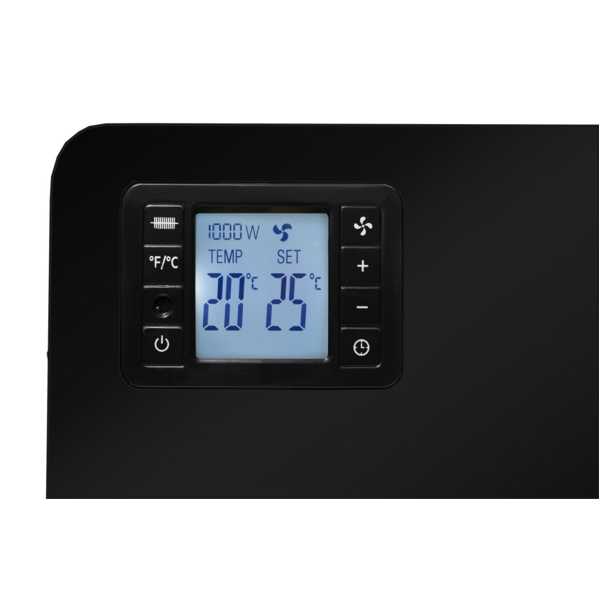 Brilagi - Elektriline konvektor küttekeha 1000/1300/2300W LCD/taimer/TURBO/termostaat must + kaugjuhtimispult