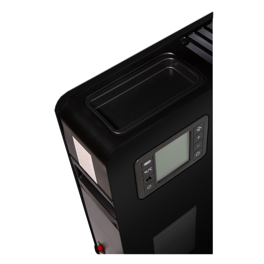 Brilagi - Elektriline konvektor küttekeha 1000/1300/2300W LCD/taimer/TURBO/termostaat must + kaugjuhtimispult