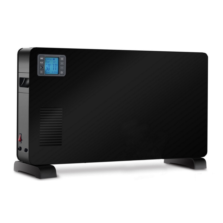 Brilagi - Elektriline konvektor küttekeha 1000/1300/2300W LCD/taimer/TURBO/termostaat must + kaugjuhtimispult