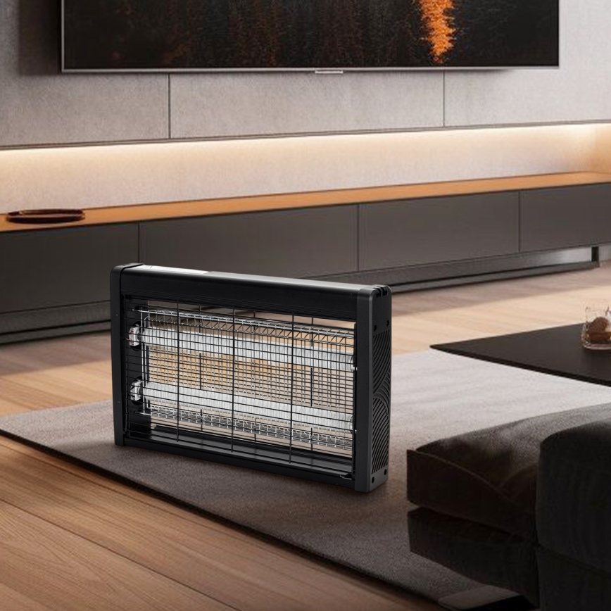 Brilagi - Elektriline putukapüüdja 2xUV/18W/230V 100 m2 must